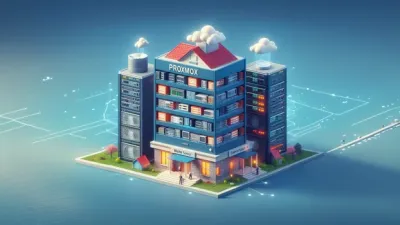 Logo de Home Assistant sobre Proxmox