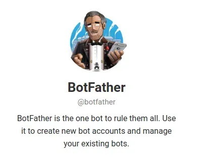Iniciar chat con BotFather en Telegram