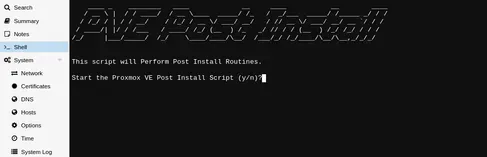 Confirma la ejecución del comando