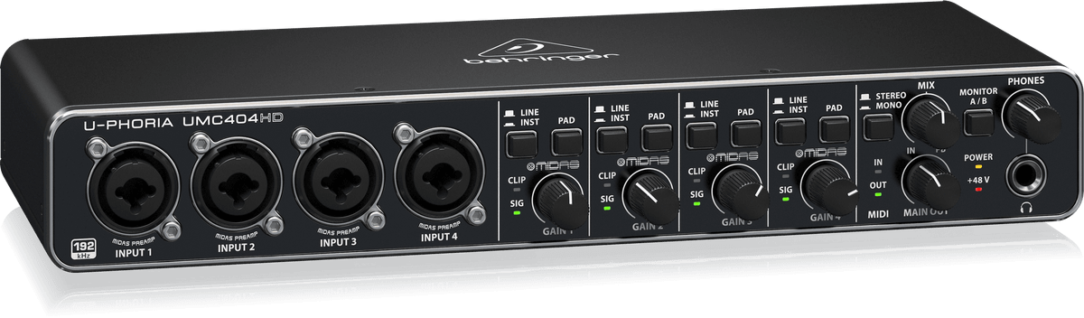 Interfaz de audio USB Behringer UMC404HD