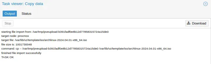 Imagen ISO añadida correctamente