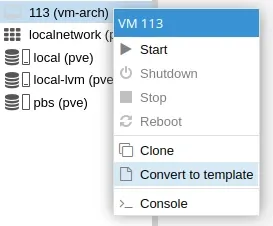 Convertimos la VM en plantilla