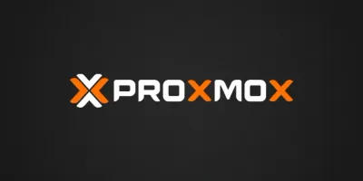 Logo de Proxmox VE sobre un MiniPC