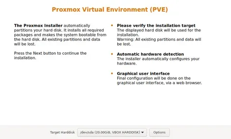 Seleccionamos el disco de destino