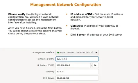 Configuración de red