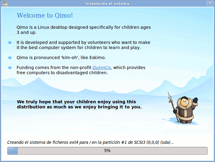 Instalación en proceso