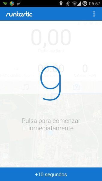 Cuenta atrás antes de iniciar la actividad