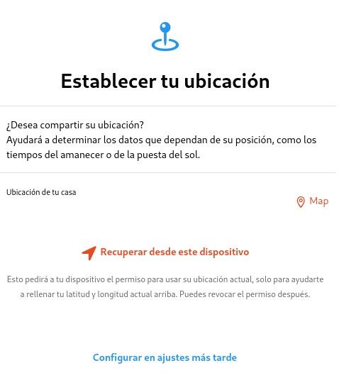 Selección de ubicación geográfica en el mapa Ubicación geográfica