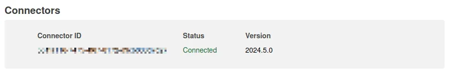 Estado de la conexión correcta