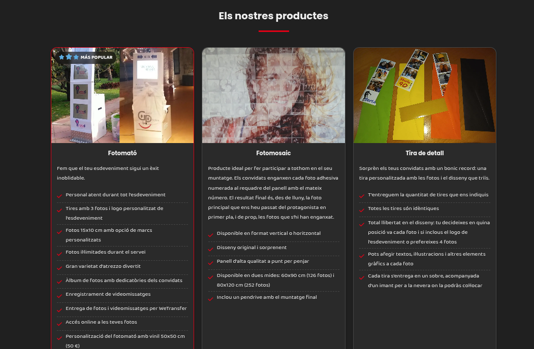 Gaudirphotos - Fotomatones para eventos